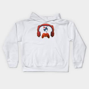 Christmas Dolphin - Gaming Music Headphones - Christmas Holiday Gift Kids Hoodie